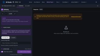 Screenshot of AI Horde Alchemy